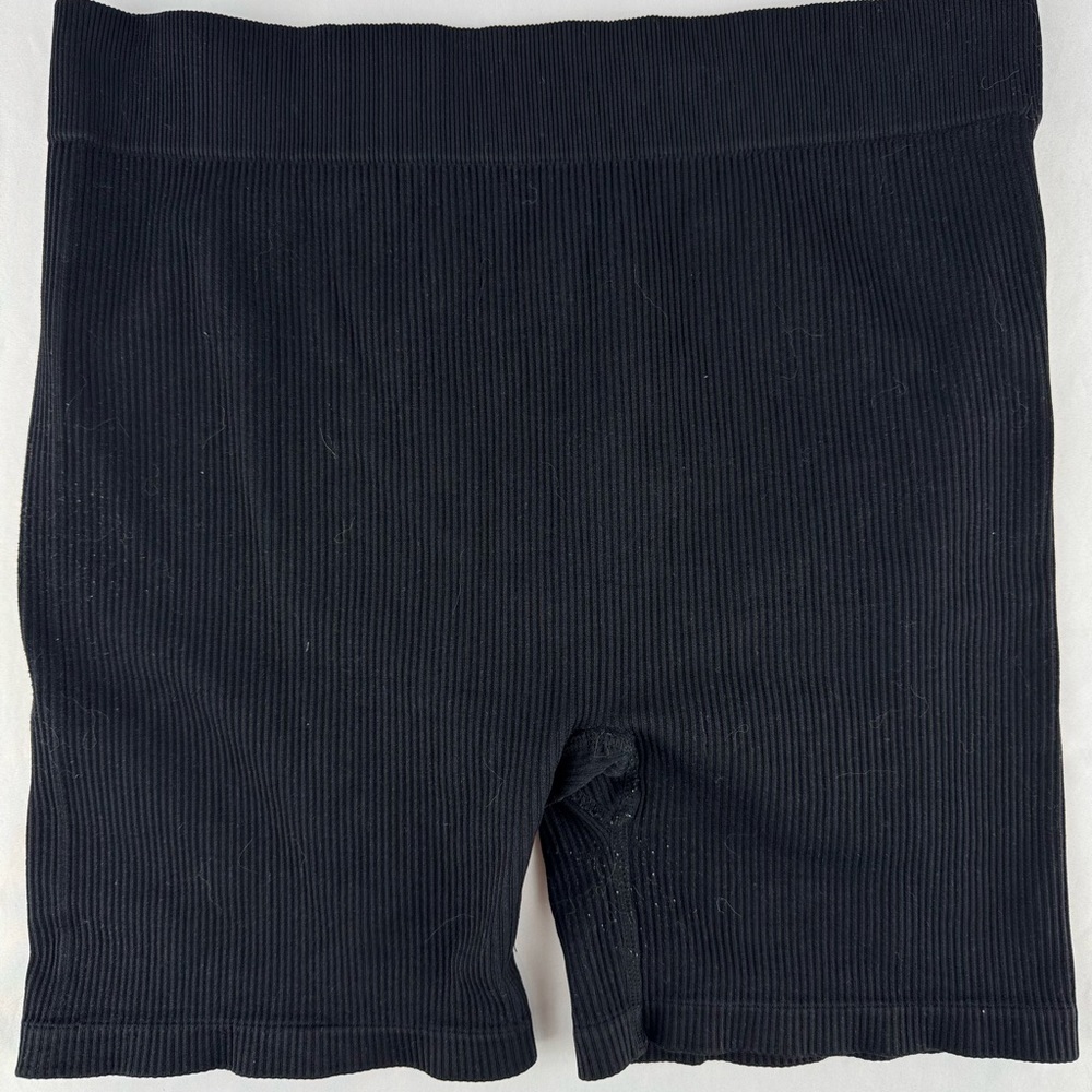 Temu Ribbed High Waist Athletic Shorts